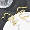 Brass Cuff Earrings for Women EJEW-A167-11G-2