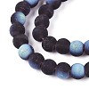 Frosted Transparent Glass Beads Strands LS-GLAA-T032-T6mm-MBB03-3