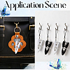 6Pcs 2 Colors Mini Stainless Steel Scissors AJEW-SP0006-27-5