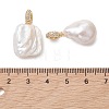 Natural Baroque Keshi Pearl Pendants PALLOY-JF05219-3