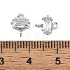 SHEGRACE Brass Pave Cubic Zirconia Rectangle Connector Charms XGRQ2O062-438A-P-3