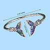 Mermaid Tail Alloy Enamel Cuff Bangle JB744A-7