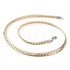 304 Stainless Steel Twist Chain Necklaces for Women NJEW-G140-08A-GP-1