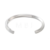 Non-Tarnish 304 Stainless Steel Twisted Open Cuff Bangles for Women BJEW-B097-01P-3