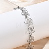 Hollow Hammered 304 Stainless Steel Link Chain Bracelets for Women BJEW-F539-01A-P-2