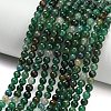 Natural Fuchsite Beads Strands G-L661-B01-4mm-A-1