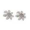 Brass Stud Earrings EJEW-Q015-06P-2