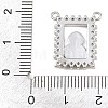 Brass Micro Pave Clear Cubic Zirconia Pendants KK-CBA6A75-48A-P-3