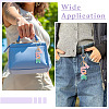 Alloy & Resin Tassel Keychainss AJEW-TADJ0001-20G-11-6