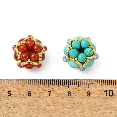 Natural Mixed Gemstone Beads PALLOY-MZ01364-1