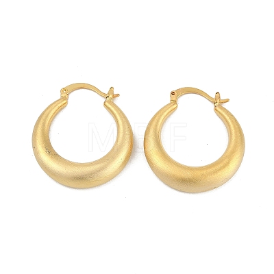 Brass Ring Hoop Earrings EJEW-Q391-10G-1