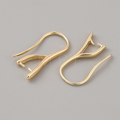 Brass Earring Hooks KK-WH0031-43G-1