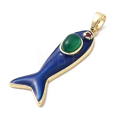 Natural Green Onyx Agate(Dyed & Heated) Pendants KK-Z137-19G-04-1