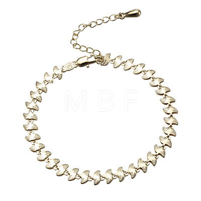 Brass Link Chain Bracelets BJEW-EE0003-03G-1