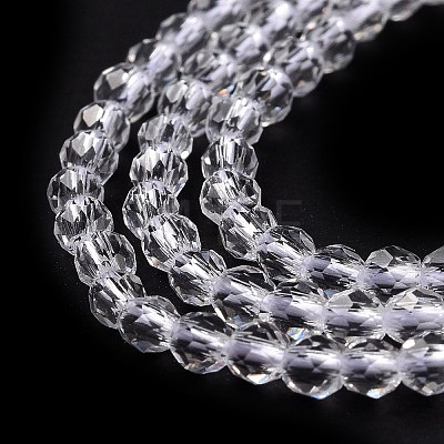 Transparent Glass Beads Strands GLAA-H021-04-29-1