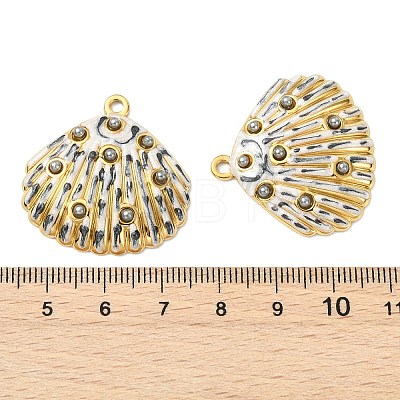 Ocean 304 Stainless Steel Enamel Pendants STAS-T076-08D-04G-1