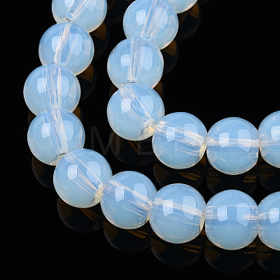 Transparent Glass Beads Strands GLAA-T032-T6mm-14-1