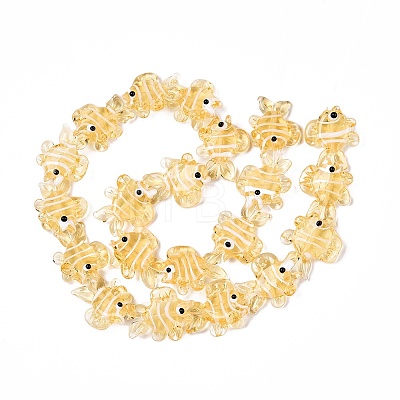Handmade Lampwork Beads Strands LAMP-N024-35F-1