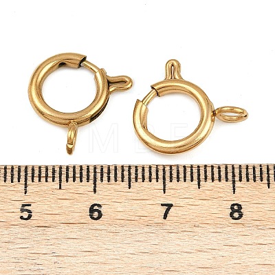 304 Stainless Steel Spring Ring Clasps LS-STAS-B095-05F-G-1