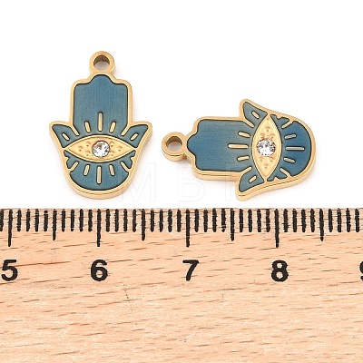 304 Stainless Steel Enamel Pendants X-STAS-Z190-06G-01-1