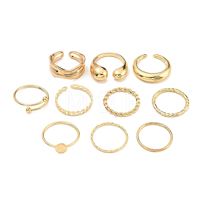 Alloy Adjustable Ring RJEW-K260-02A-G-1