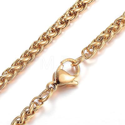 304 Stainless Steel Necklaces NJEW-E080-08G-1