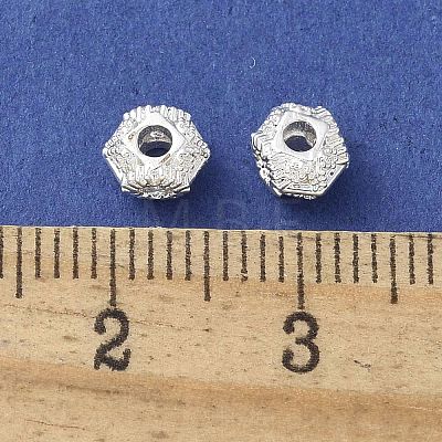 Brass Micro Pave Cubic Zirconia Beads KK-A236-19S-03-1