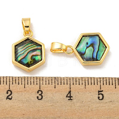 Natural Paua Shell Pendants KK-A214-27G-1