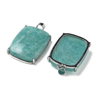 Natural Amazonite Pendants G-Z070-01P-02-1