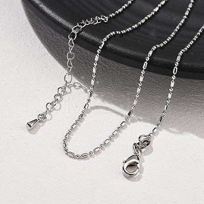 Brass Ball Chain Necklaces KK-P304-03P-1