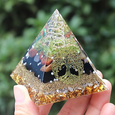 Orgonite Pyramid Resin Energy Generators PW-WG29206-01-1