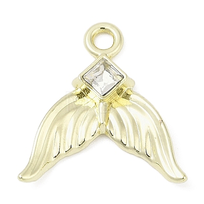 Golden Alloy Pendants PALLOY-R151-50G-02-1