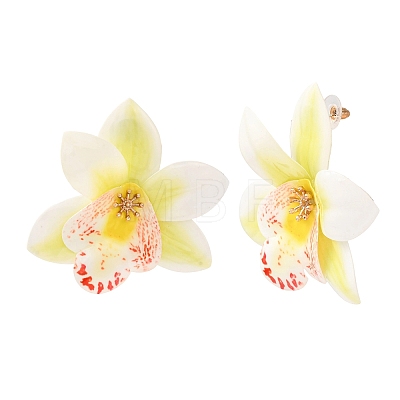 Cloth Flower Stud Earrings FS-WG643B1-06-1