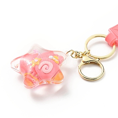 Star & Candy & Bear & Spuare Acrylic Pendant Keychain KEYC-G050-01LG-1