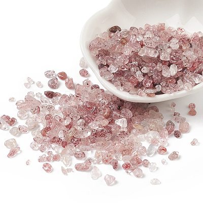 Natural Strawberry Quartz Chips Beads X-G-O103-23-1