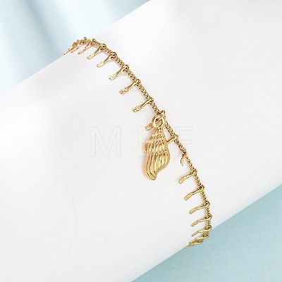 Ocean 304 Stainless Steel Charm Anklets for Women SA-CBA3D94-04A-G-1