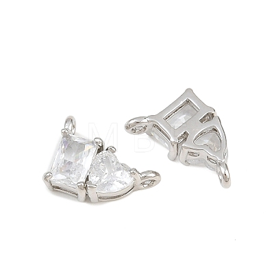 Brass Pave Cubic Zirconia Charms CU-CBA6A75-04P-02-1