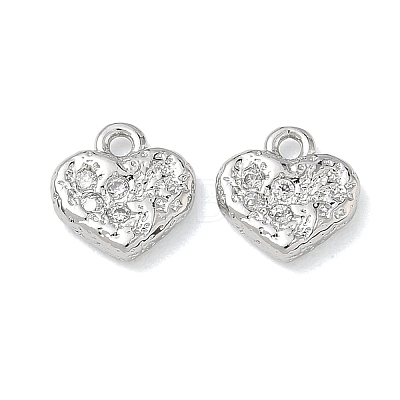 Brass Rhinestone Pendants FIND-H068-01P-1