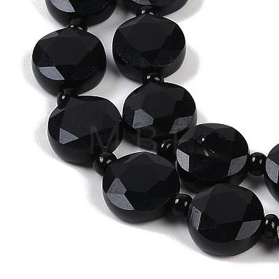 Natural Black Onyx(Dyed & Heated) Beads Strands G-C116-A73-01-1