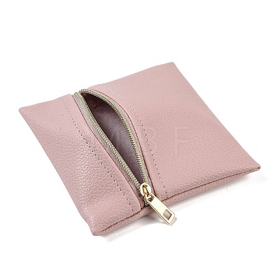 Imitation Leather Jewelry Storage Zipper Bags ABAG-G016-01B-03-1