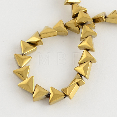 Electroplate Non-magnetic Synthetic Hematite Beads Strands G-R207-03-1