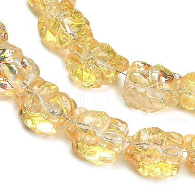 Electroplate Glass Bead Strands EGLA-H110-01HP-01-1