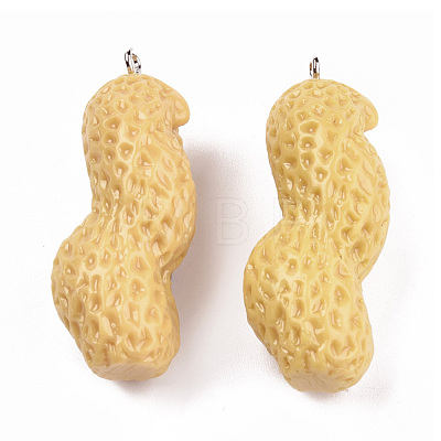 Opaque Resin Pendants RESI-N021-31A-1