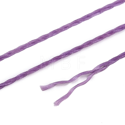 2-Ply Round Waxed Cotton Thread Cords YC-T004-01A-24-1