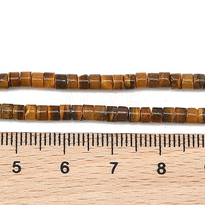 Natural Tiger Eye Beads Strands G-G458-A01-2x3mm-1