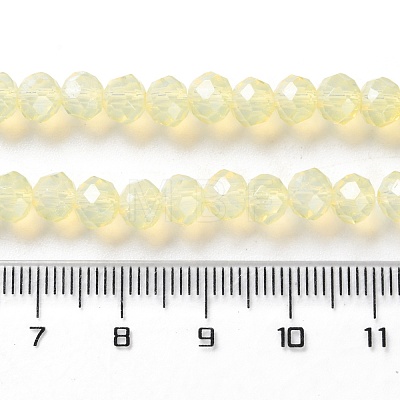 Baking Painted Transparent Glass Beads Strands DGLA-A034-J6MM-D06-1