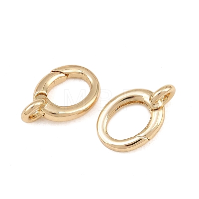 Brass Spring Gate Rings KK-CBAA482-02G-1