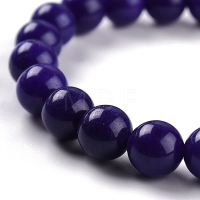 Dyed Natural Jade Beads Stretch Bracelets BJEW-G633-B-14-1