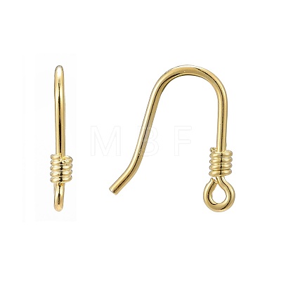 Real 18K Gold Plated 925 Sterling Silver Earring Hooks STER-K015-H281-G-1