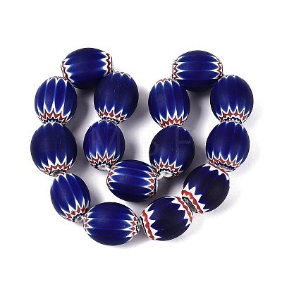 Handmade Millefiori Glass Barrel Beads LS-LA-N002-19C-1